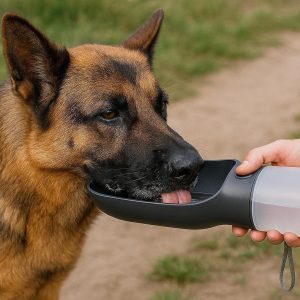 Large Capacity Dog Water Bottle Portable Pet Travel Drink Dispenser Wide Trough Flask For Big Breeds Outdoor