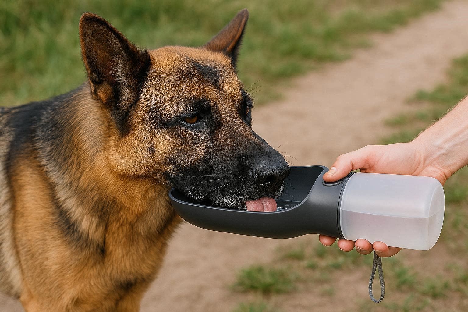 Large Capacity Dog Water Bottle Portable Pet Travel Drink Dispenser Wide Trough Flask For Big Breeds Outdoor