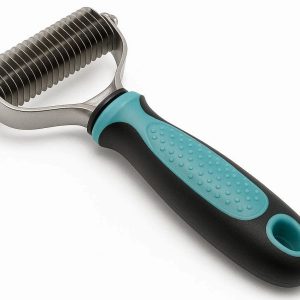 4 Pet Deshedding Tool Heavy Duty Undercoat Rake Grooming Brush For Shedding Dogs Cats Multi Layer Hair Comb